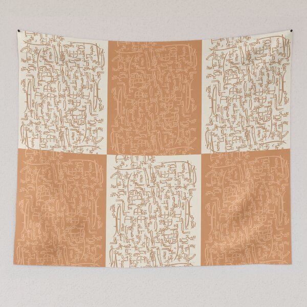 Item preview, Modern earthy tones art - Pop block designed and sold by TheOpulent.