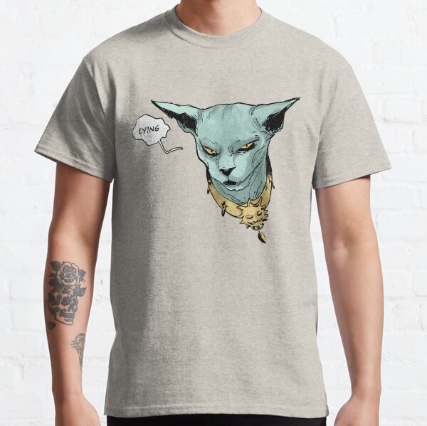 Lying cat shirt best sale