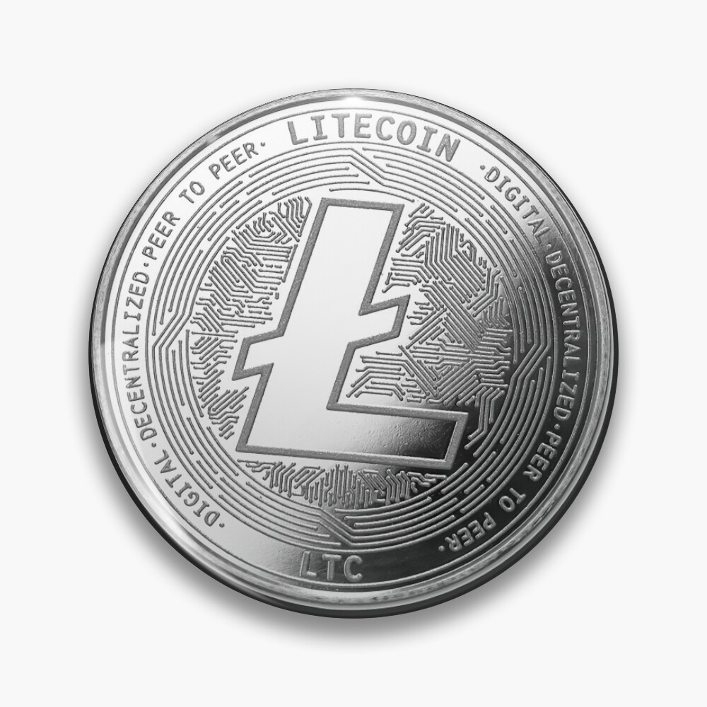Litecoin ( LTC ) Coin Token Silver / Platinum Crypto Cryptocurrency