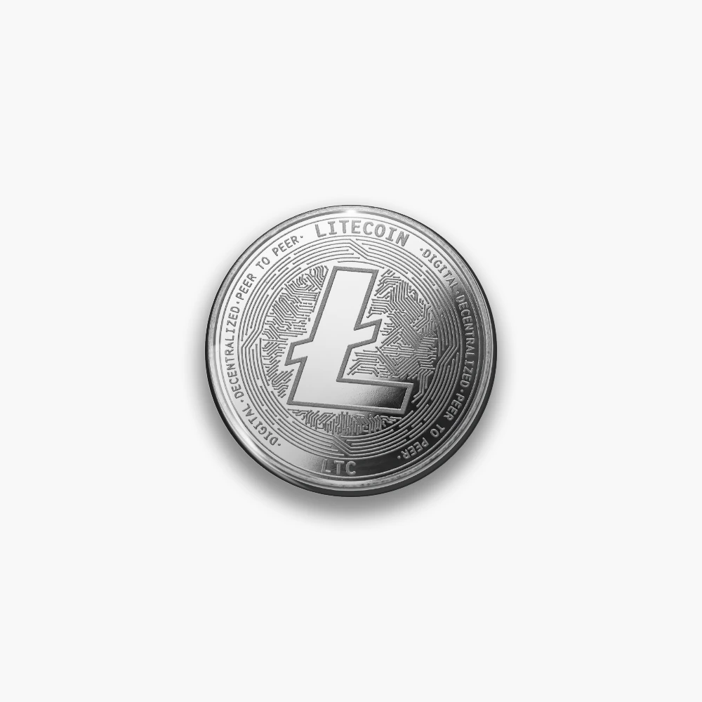 Litecoin ( LTC ) Coin Token Silver / Platinum Crypto Cryptocurrency