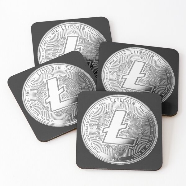 Artikelvorschau, Silber / Platin Litecoin LTC Cryptocurrency Coin entworfen und verkauft von custom-firmware.