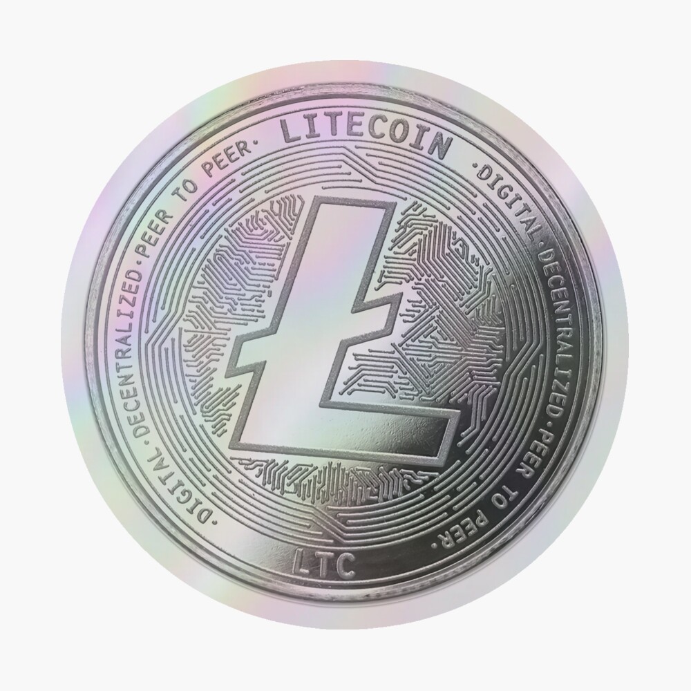 Litecoin ( LTC ) Coin Token Silver / Platinum Crypto Cryptocurrency