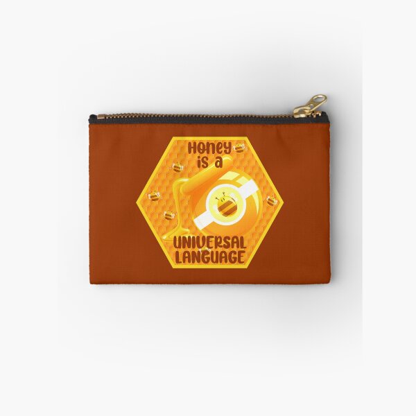 Item preview, Honey is a Universal Language! (On Brown) designed and sold by PawsitiveMum.