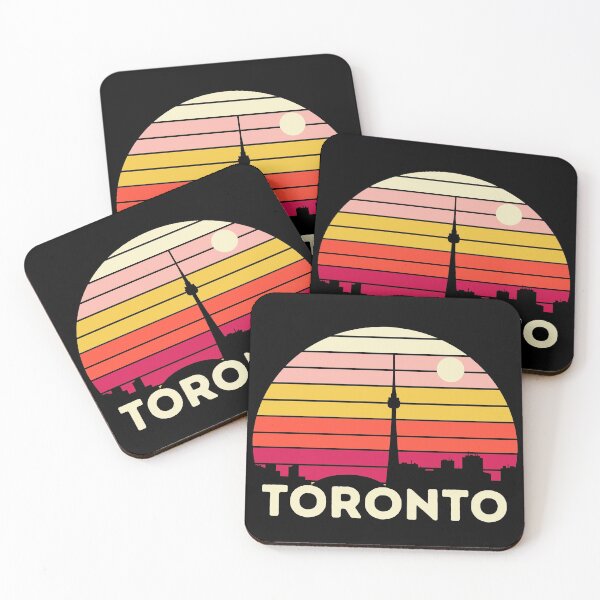 Item preview, Toronto Skyline Vintage Sunset Graphic designed and sold by Hoiho Adventure Shirts.