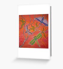Among the Wattle Greeting Card