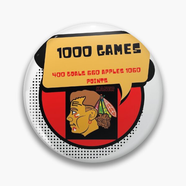 Artikelvorschau, Chicago Blackhawks 1000 Spiele Kane entworfen und verkauft von KAY YOUNGER.