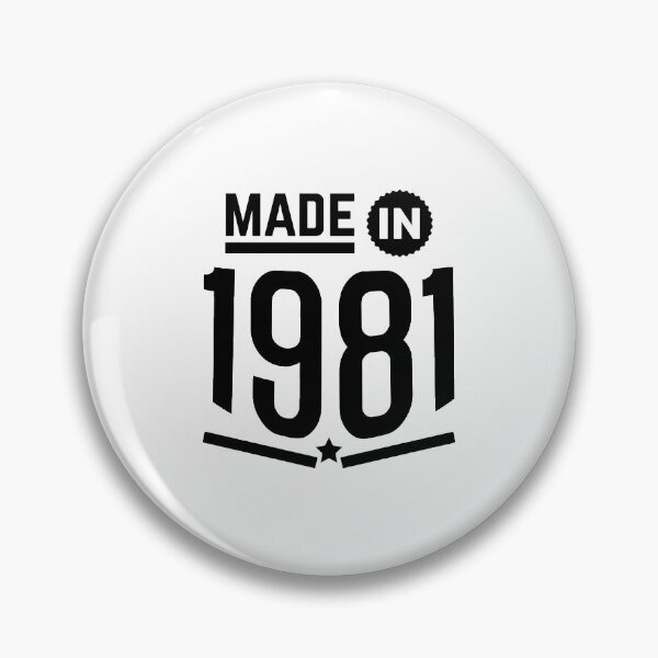 Item preview, Made in 1981 birthday gift design designed and sold by rodmendonca.