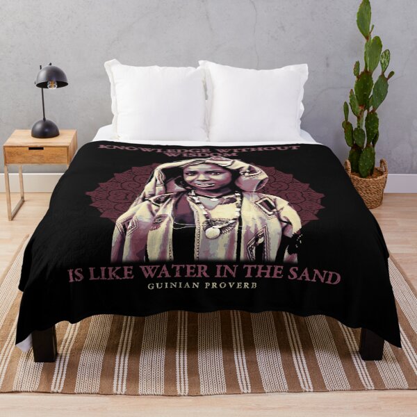 Item preview, Knowledge Without Wisdom is Like Water in the Sand, African Proverb, Guinea,  African Pattern, Africa Gift designed and sold by Proverbial Wisdom Design.