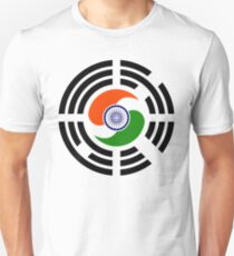 Korean Indian Multinational Patriot Flag Series Slim Fit T-Shirt
