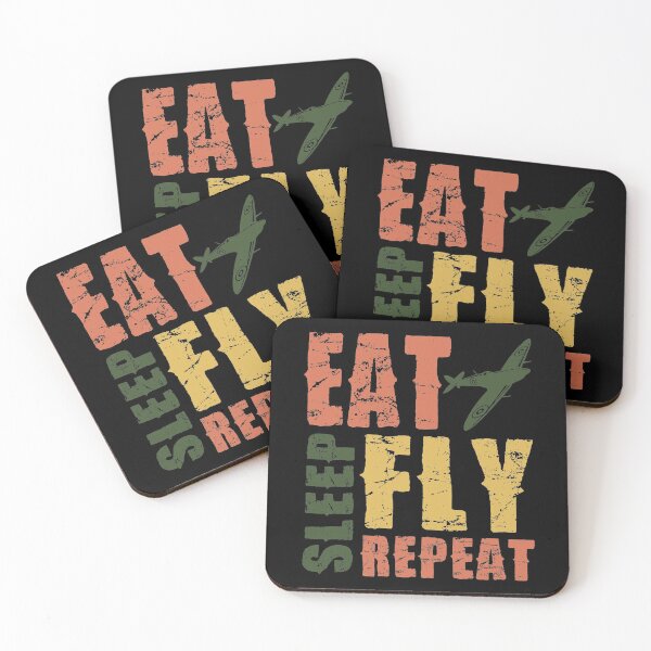 Item preview, Airplane Pilot Shirts - Eat Sleep Fly Repeat designed and sold by pannolinno.