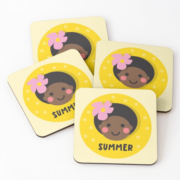 Item preview, Cute Summer Tropical Flower Girl designed and sold by VicEllisArt.