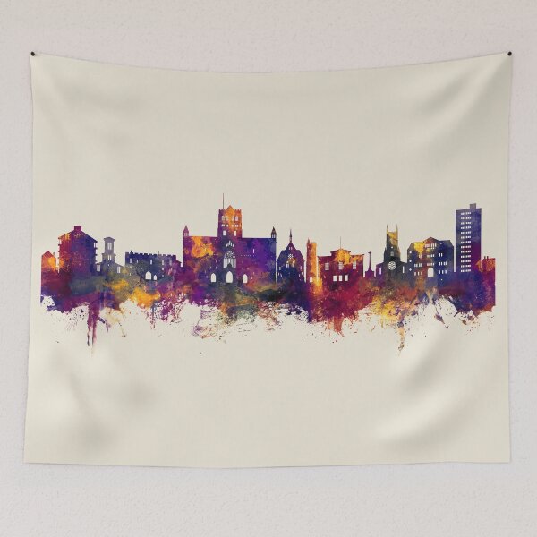 Item preview, St Albans England Skyline designed and sold by ArtPrints.
