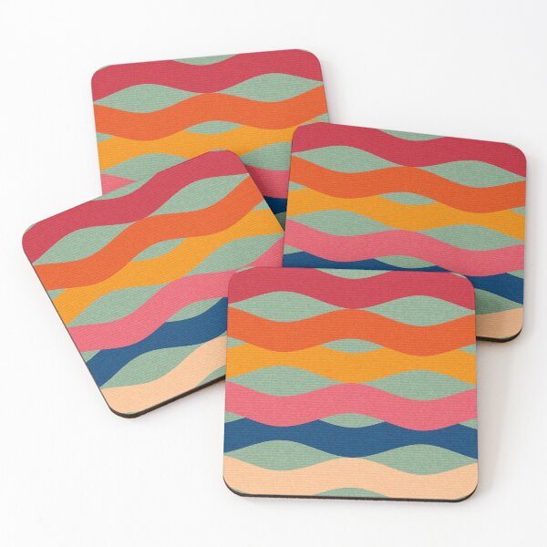 Item preview, Colorful surfboards stripes - Mid century modern designed and sold by pakanta.