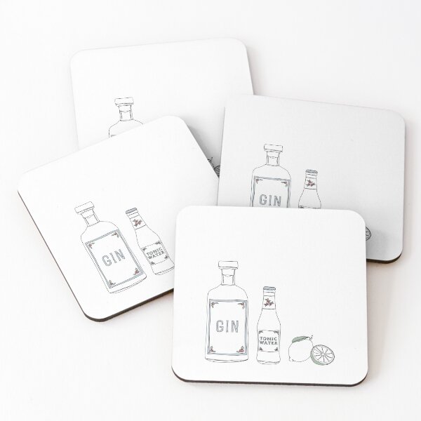 Item preview, Gin tonic and lime - Artwork designed and sold by GirlGangPrints.