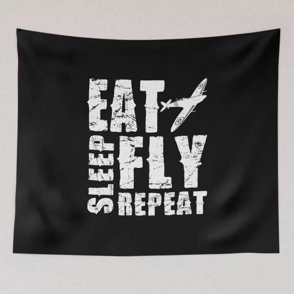 Item preview, Copy of 	Airplane Pilot Shirts - Eat Sleep Fly Repeat designed and sold by pannolinno.