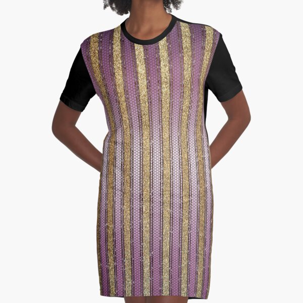 Item preview, Circus luxury pattern gold purple stripes designed and sold by Xarah.