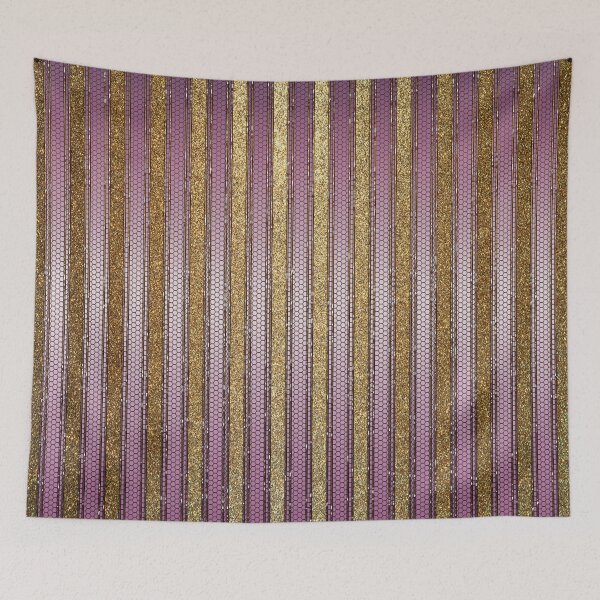 Item preview, Circus luxury pattern gold purple stripes designed and sold by Xarah.