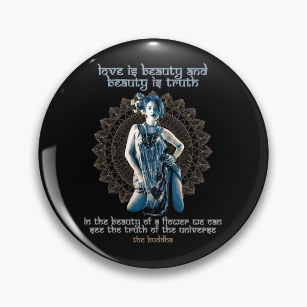 Item preview, Love is Beauty and Beauty is Truth, Buddhist Proverb, The Buddha, Mandala Design, Buddhist Gift designed and sold by Proverbial Wisdom Design.
