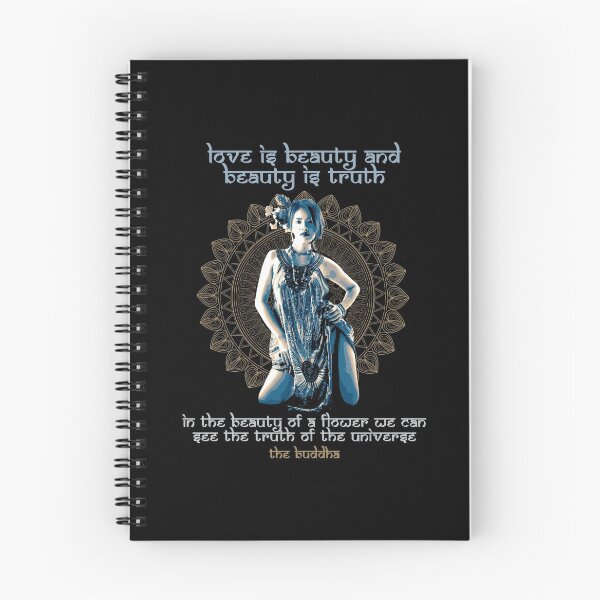 Item preview, Love is Beauty and Beauty is Truth, Buddhist Proverb, The Buddha, Mandala Design, Buddhist Gift designed and sold by Proverbial Wisdom Design.
