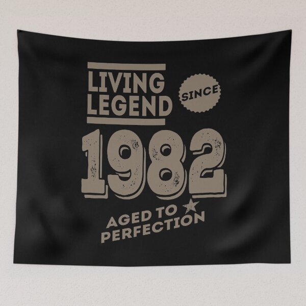 Item preview, Living Legend Since 1982 Aged to Perfection birthday gift design designed and sold by rodmendonca.