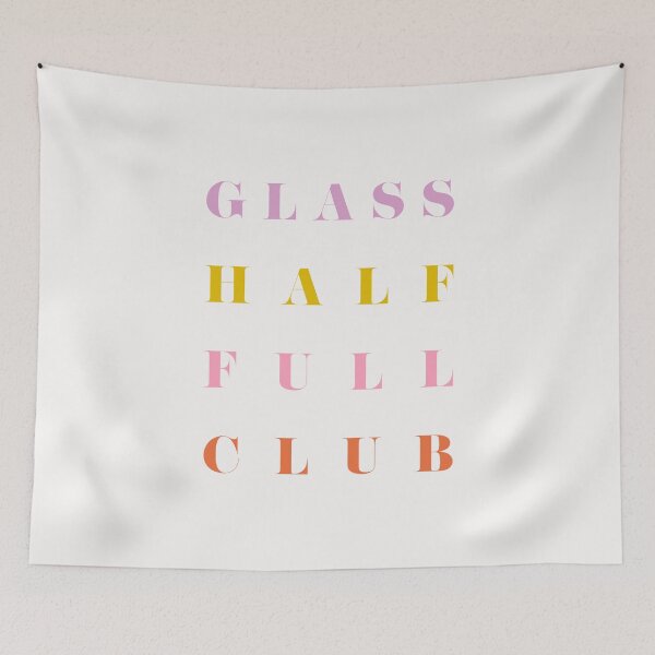 Item preview, Glass half full club - Artwork designed and sold by GirlGangPrints.