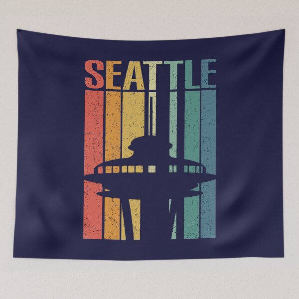 Item preview, Retro Seattle Space Needle Vintage Pride designed and sold by pixeljamz.