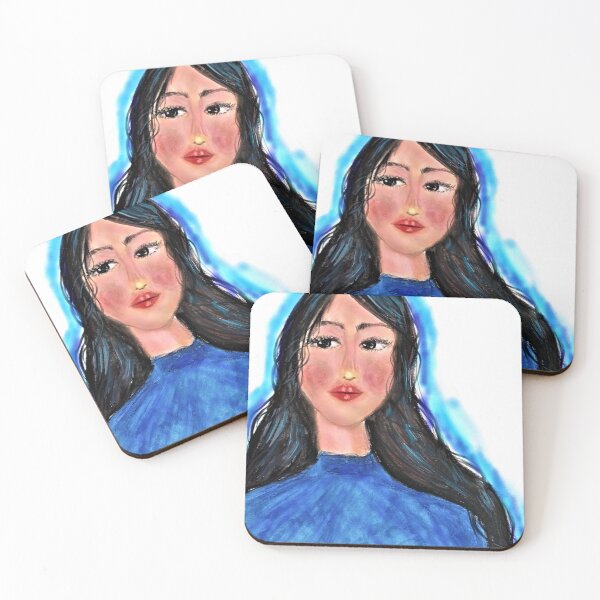 Item preview, A MODERN BLUE GIRL PORTRAIT  designed and sold by IvanaKada.