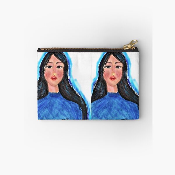 Item preview, A MODERN BLUE GIRL PORTRAIT  designed and sold by IvanaKada.