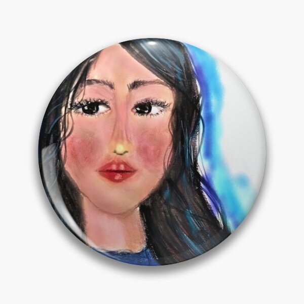 Item preview, A MODERN BLUE GIRL PORTRAIT  designed and sold by IvanaKada.
