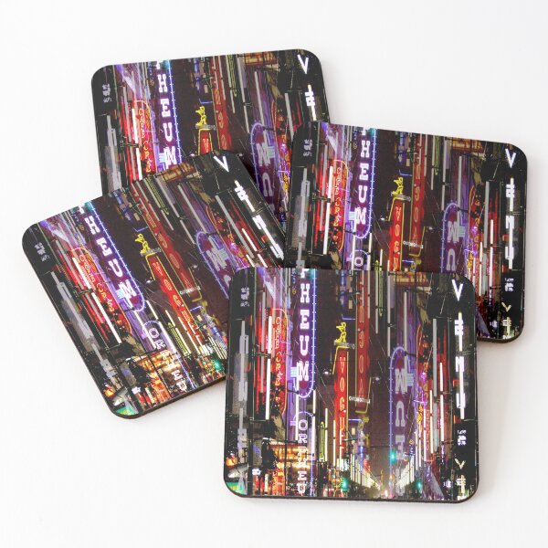 Item preview, City Lights. Colourful neon reflections at night. designed and sold by melbeasleyarts.
