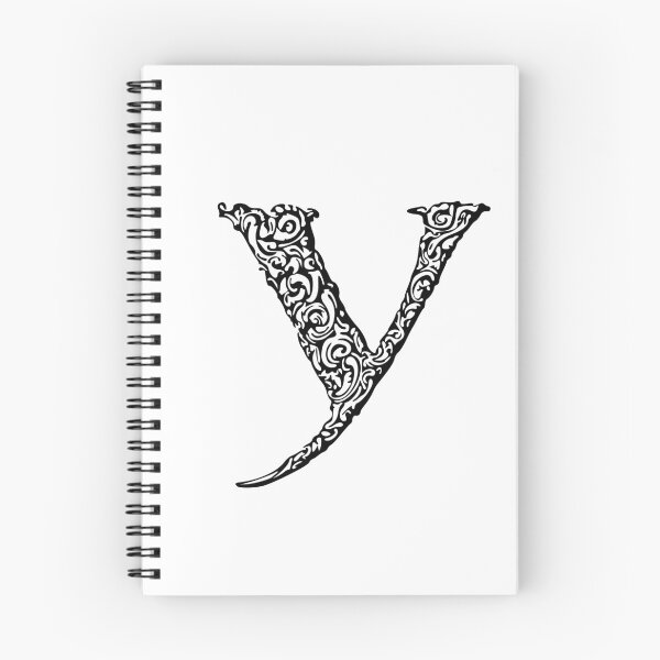 Artikelvorschau, Schwarzes Monogramm - Buchstabe "Y" entworfen und verkauft von RoamingRabbit.