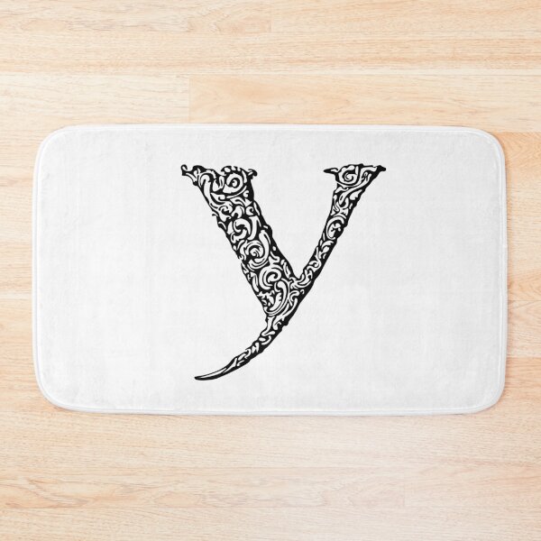 Item preview, Black Monogram - Letter "Y" designed and sold by RoamingRabbit.