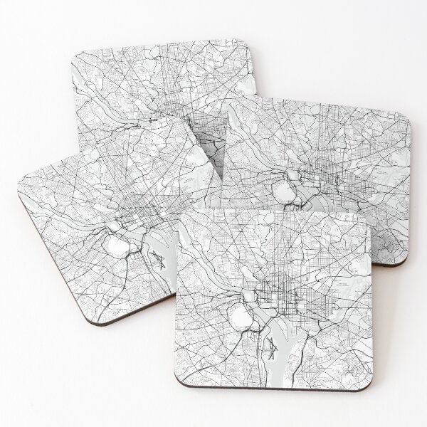 Item preview, Washington, D.C., USA Map (Theme 1) designed and sold by Mapnify.