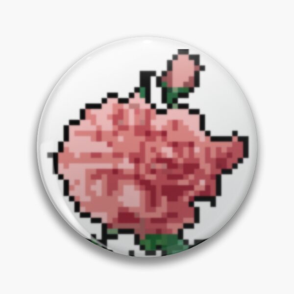 Item preview, Pixel Pink Rose Print designed and sold by JoyforU.
