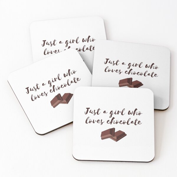 Item preview, Just A Girl Who Loves Chocolate designed and sold by FishWorldwide.