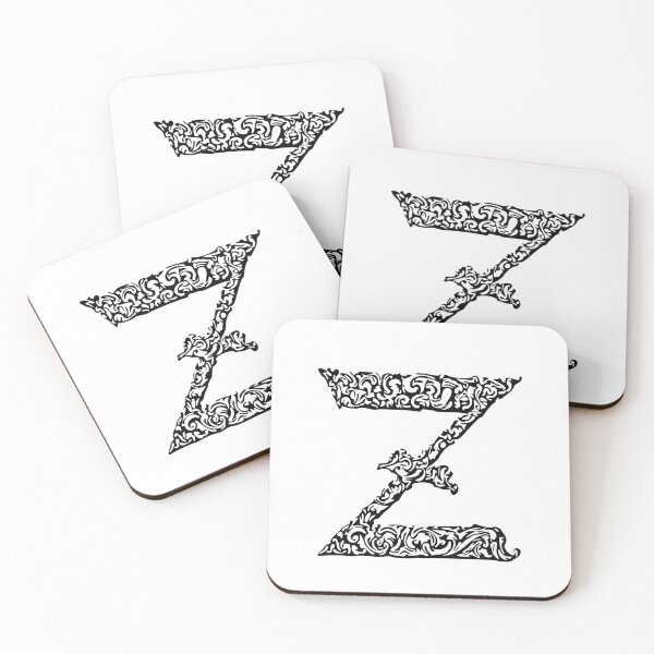 Item preview, Black Monogram - Letter "Z" designed and sold by RoamingRabbit.