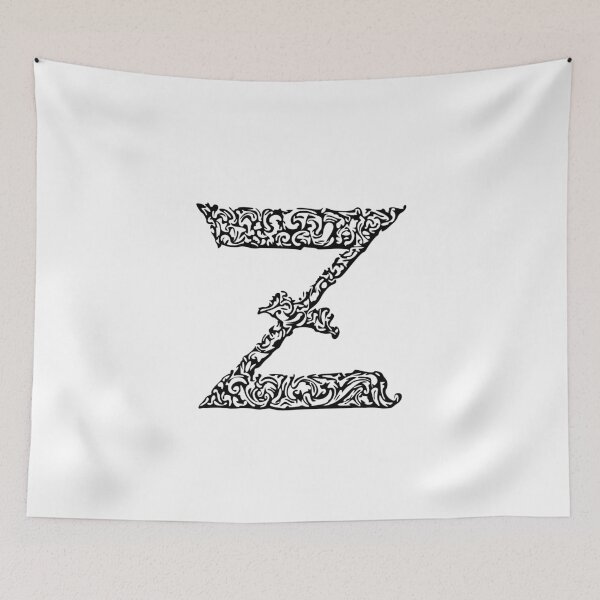 Item preview, Black Monogram - Letter "Z" designed and sold by RoamingRabbit.