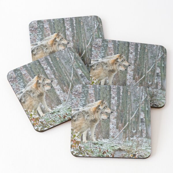 Item preview, Timber Wolves In Snowstorm designed and sold by Michael Cummings.