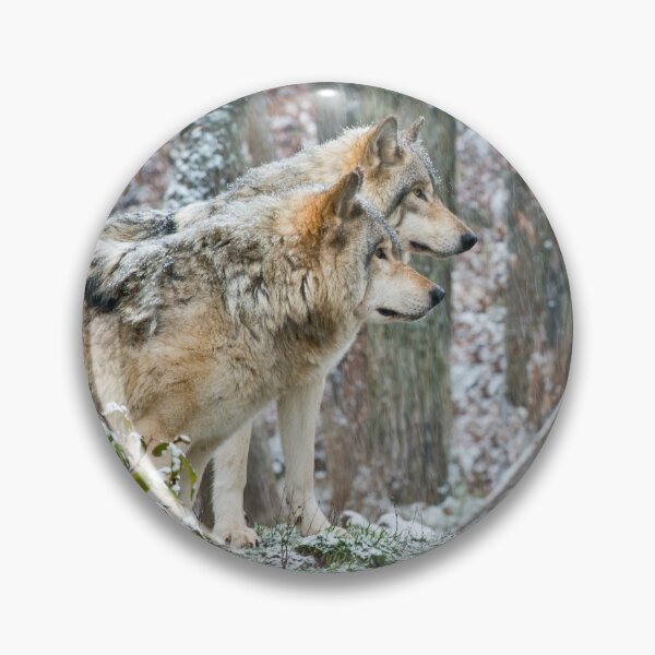 Item preview, Timber Wolves In Snowstorm designed and sold by Michael Cummings.