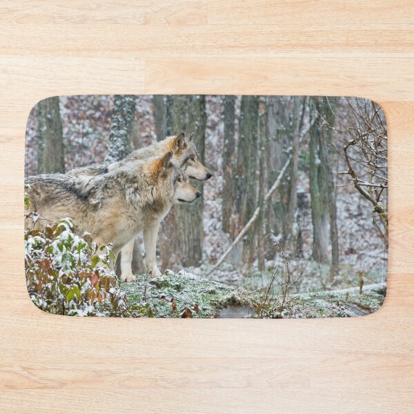 Item preview, Timber Wolves In Snowstorm designed and sold by Michael Cummings.
