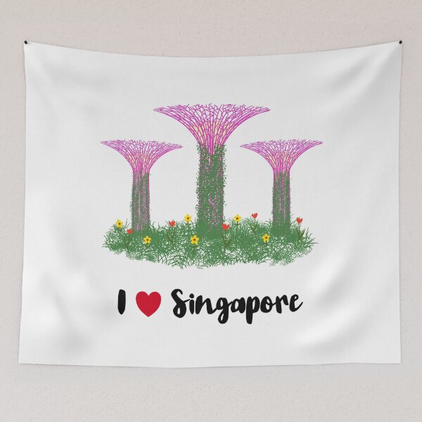 Item preview, I Love Singapore - Supertree Grove designed and sold by suwarnaadi.