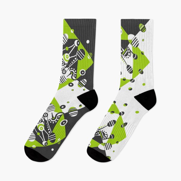 Item preview, MICROGRAVITY - CHARCOAL & LIME designed and sold by DeyanaDeco.