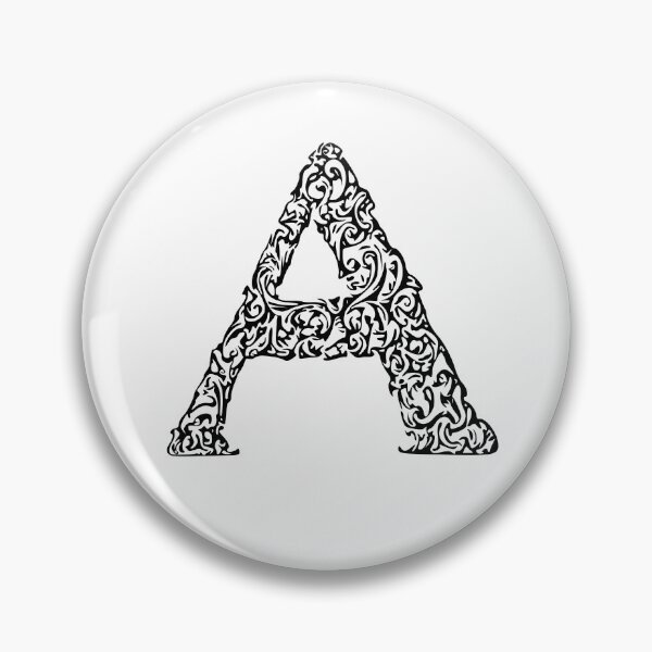 Item preview, Black Monogram - Letter "A" designed and sold by RoamingRabbit.