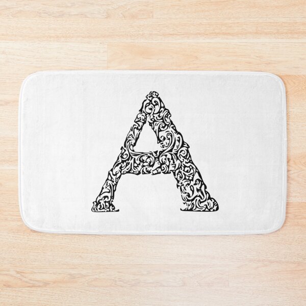 Item preview, Black Monogram - Letter "A" designed and sold by RoamingRabbit.