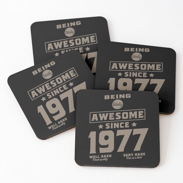 Item preview, Being totally awesome since 1977 birthday gift design designed and sold by rodmendonca.