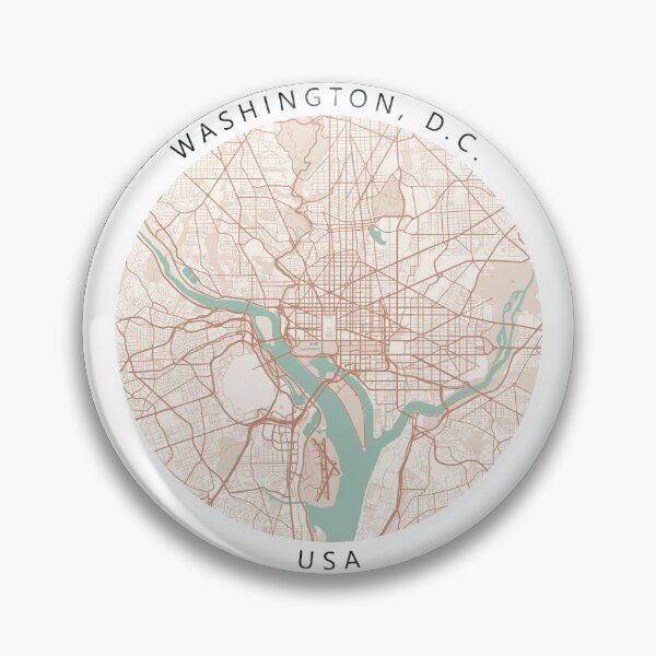 Item preview, Washington, D.C., USA Map (Theme 2) designed and sold by Mapnify.