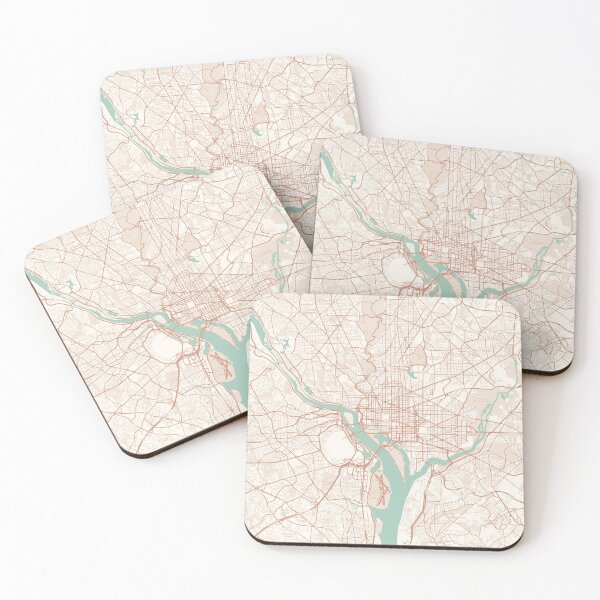 Item preview, Washington, D.C., USA Map (Theme 2) designed and sold by Mapnify.