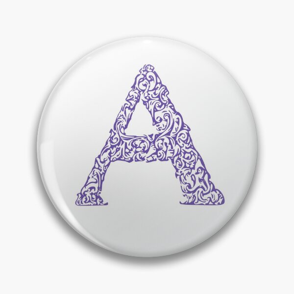 Item preview, Purple Monogram - Letter "A" designed and sold by RoamingRabbit.
