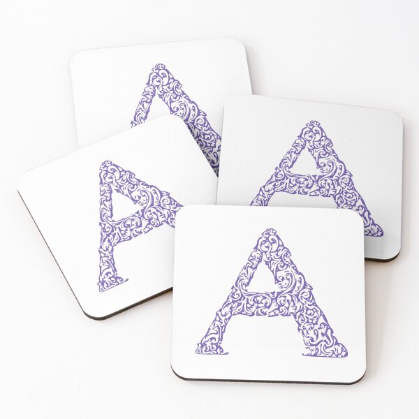 Item preview, Purple Monogram - Letter "A" designed and sold by RoamingRabbit.