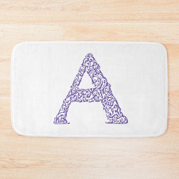 Item preview, Purple Monogram - Letter "A" designed and sold by RoamingRabbit.